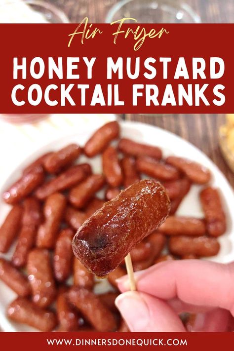 Cocktail Franks, Franks Recipes, Family Breakfast Recipes, Party Snacks Easy, Crowd Pleasing Appetizers, Air Fryer Oven Recipes, Easy Party Food, Party Snack, Superbowl Party Food