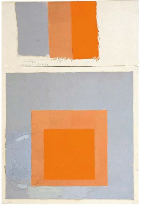 albers-study-for-homage-to-the-square Josef Albers Color, Joseph Albers, Anni Albers, Weaving Inspiration, Color Study, Josef Albers, Fashion Sketchbook, Colour Inspiration, Journal Inspo