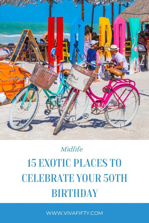 Best Places To Celebrate 50th Birthday, 50th Birthday Trips For Women, Destination Birthday Ideas, 50th Birthday Trip Ideas, Tijuca National Park, Fiftieth Birthday, Birthday Party Places, Fifty Birthday, Cool Places