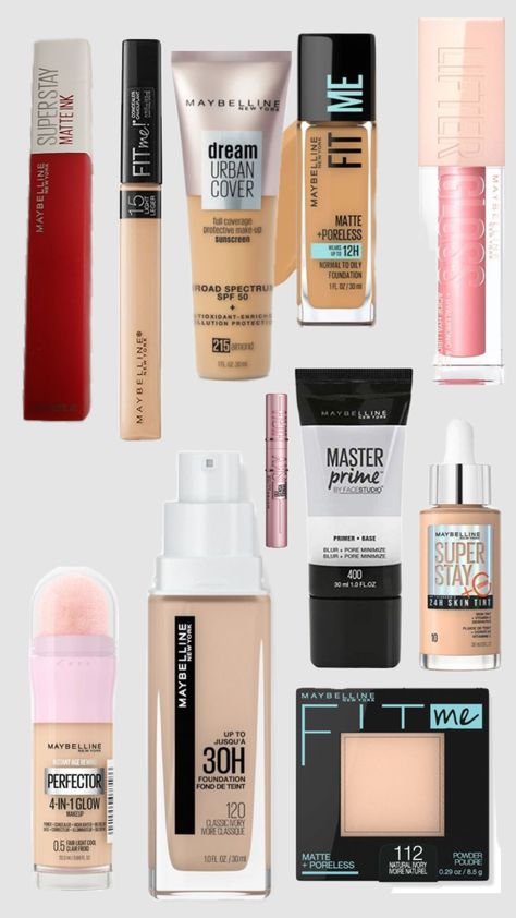 Maybelline New York😊 Maybelline Makeup Products, Personal Growth Plan, Maybelline Makeup, New York Aesthetic, Beauty Makeup Tips, Maybelline New York, Makeup Skin Care, Skin Makeup, Maybelline