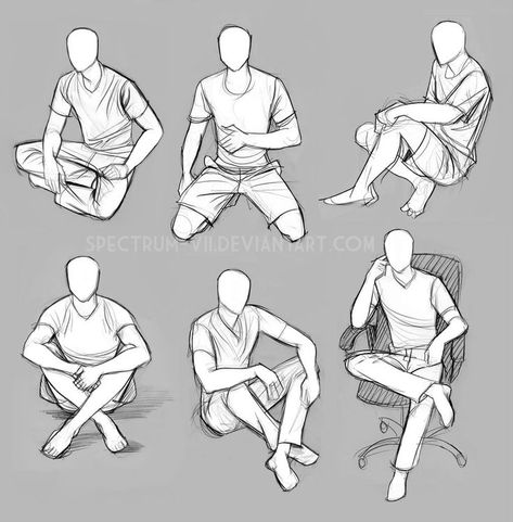 Drawing Reference Poses Male, Pose Duduk, Pose Study, Drawing Poses Male, Sitting Pose Reference, Poses Male, Human Figure Sketches, Sitting Pose, Drawing Body Poses