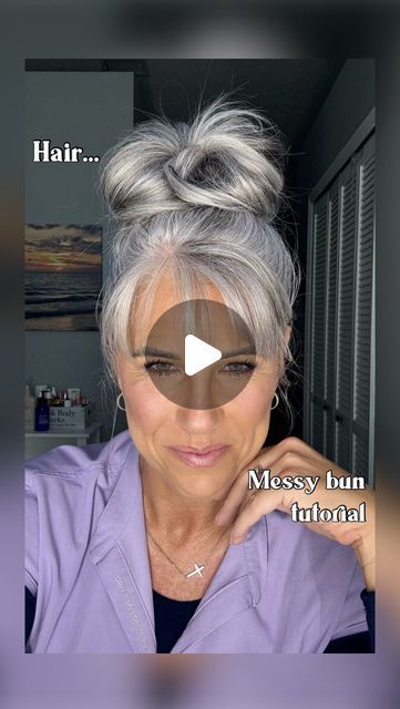 Loose Top Knot Bun, Easy Updo Tutorial For Medium Hair, Updos With Hair Clips, Simple Updo For Layered Hair, Easy Fast Updos For Medium Hair, Messy Bun Mid Length Hair, How To Do A Bun With Medium Hair, How To Make A Messy Bun With Medium Hair, Messy Bun Tutorial For Shoulder Length