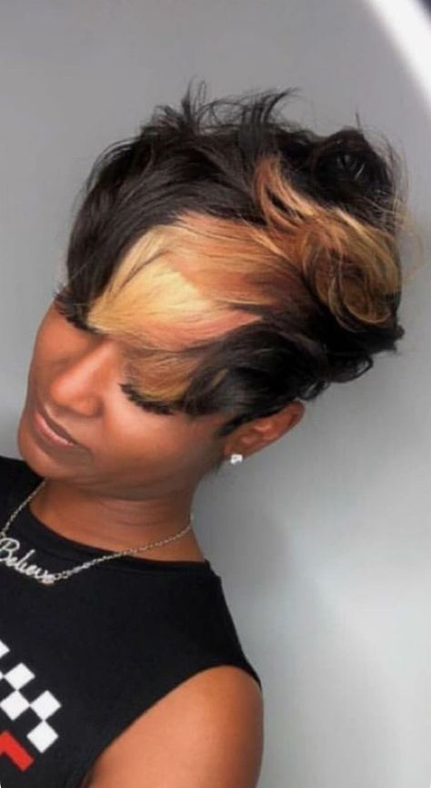 Black Hair Short Cuts, Meagan Good, Short Hair Images, Color Highlights, Short Hair Pixie Cuts, Quick Weave Hairstyles, Short Sassy Hair, Sassy Hair, Cute Hairstyles For Short Hair