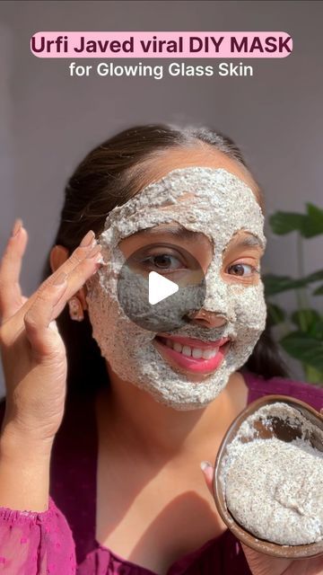 Chia Seed Face Mask Diy, Chia Seeds Face Mask, Chia Seed Face Mask, Home Made Face Mask, Sabja Seeds, Face Mask For Pimples, Glowing Glass Skin, Face Mask For Glowing Skin, Urfi Javed