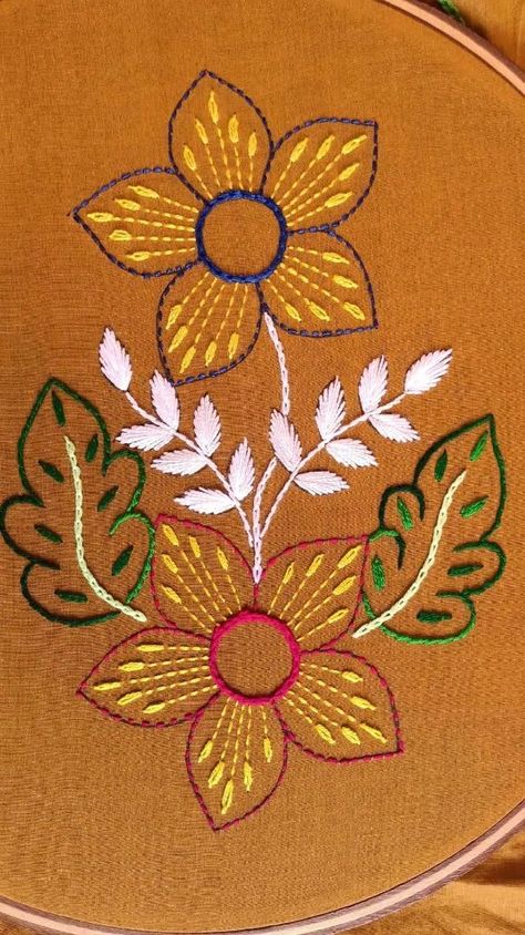 Nokshi Katha Embroidery !!! Nokshi Katha Designs,Hand Embroidery Nokshi Katha Tutorial by Rup Handicraft | By Rup Handicraft Katha Embroidery, Nokshi Katha Design, Nokshi Katha, Nakshi Katha, Hand Embroidery Patterns Free, Bead Embroidery Tutorial, Embroidery Tutorial, Rock Painting Patterns, Suits Design