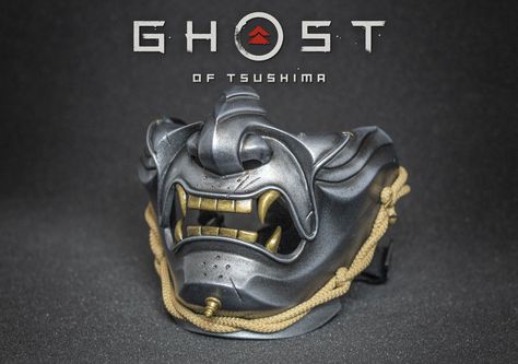 Ghost Of Tsushima Mask, Oni Mask, Costume Masks, Ghost Of Tsushima, Plastic Injection Molding, Tea Box, Plastic Molds, The Ghost, Stationery Pens