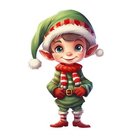 Elf Clipart Free Printable, Christmas Characters Drawings, Christmas Elf Drawing, Christmas Elf Art, Christmas Elf Clipart, Pictures Of Elves, Elf Illustration, Elf Cartoon, Elf Clipart