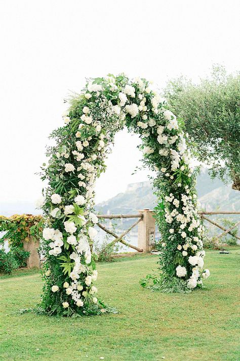 A beautiful flower arch could be a stunning addition for your wedding ceremony. Pin this dreamy idea into your floral ideas.##floralweddingarch #weddingceremony #weddingstyle. Simple Ceremony Arch, Flower Arches, South Of France Wedding, Bridal Party Attire, Flower Arch, Wedding Arches, Wedding Ceremony Arch, Breathtaking Wedding, A Beautiful Flower