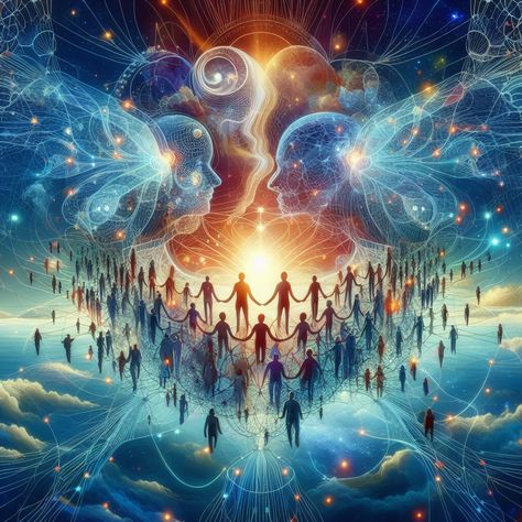 Rediscovering Sacred Oneness: – Awakening to Oneness Unity Consciousness, Awakening Art, Universal Consciousness, Reality Of Life Quotes, Esoteric Art, Reality Of Life, Light Magic, Dreamy Art, World Peace