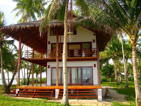 Rest House Philippines, Two Story Villa, Simple Beach House, Filipino House, Resort Design Plan, Tiny Beach House, Philippines House Design, Small Beach Houses, Acute Angle