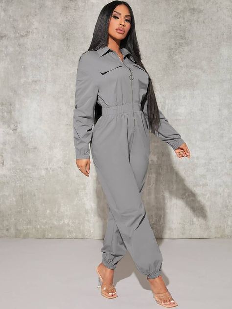 Winter Drip, Satin Wrap Skirt, Shirt Jumpsuit, Sequin Cami Dress, Comfy Jumpsuits, Backless Bodycon Dresses, Beach Dresses Summer, Jumpsuit Party, Long Sleeve Jumper