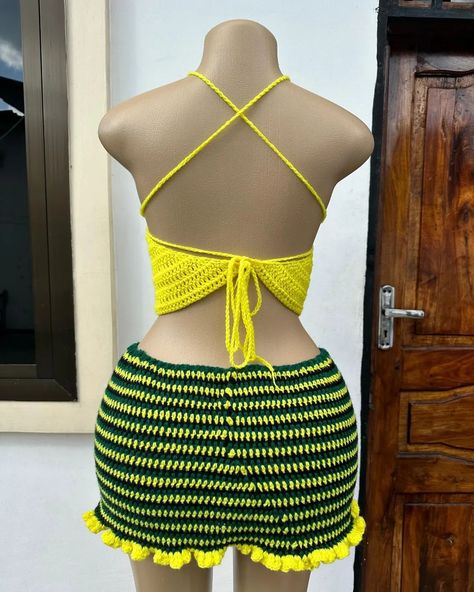 Jamaican Crochet, Crochet Outfits, Crochet Couture, Crochet Set, Island Vibes, Crochet Clothes, Create Your, Couture, Make It Yourself