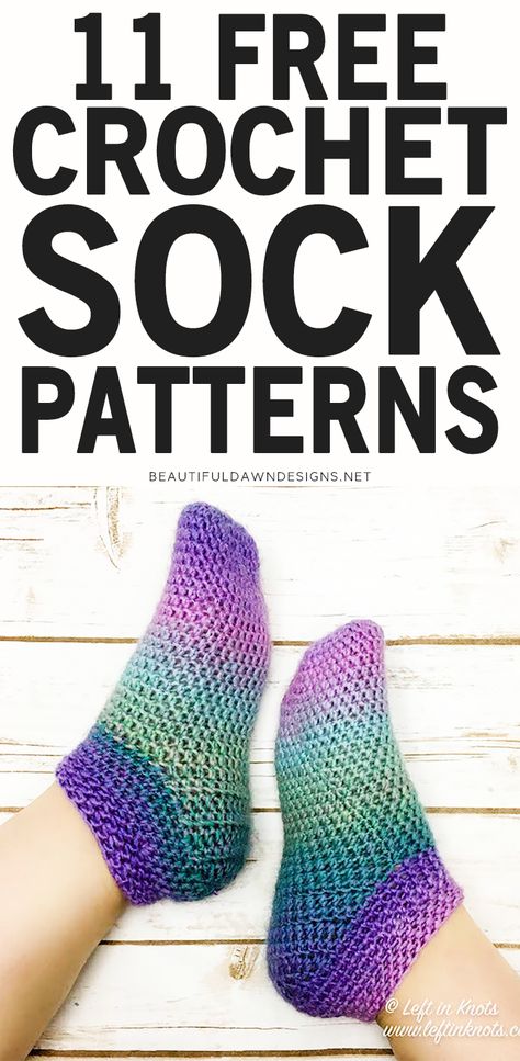 Flat Crochet Sock Pattern, Easy Crochet Socks For Beginners Free, Adult Socks Crochet, Free Crochet Slipper Sock Patterns, Crocheted Socks Pattern Free, Free Crochet Socks Patterns, Crochet Slipper Socks Free Pattern Easy, Easy Crochet Socks Free Pattern, Crochet Ruffle Socks Free Pattern