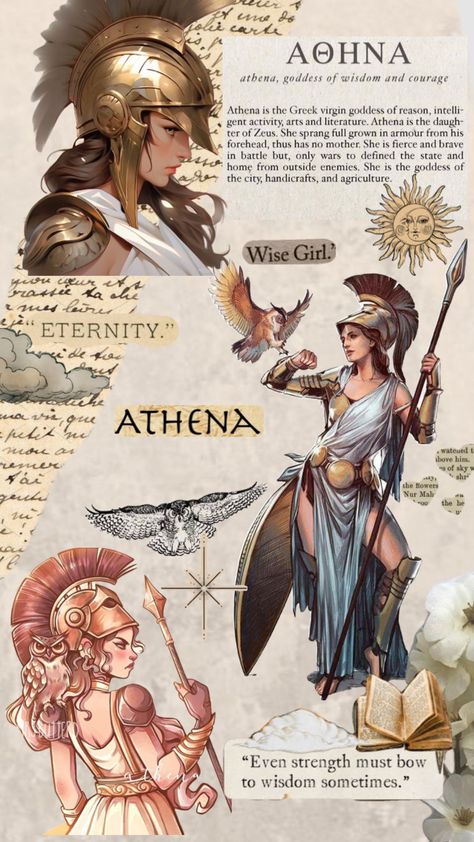 #vintage #books #wallpaper #quotes #fpy #idk #aesthetic #aestheticgirl #wisdom #wisegirl #athena #greece #greekgoddess #greekmythology #pretty #beuty Athena, goddess of wisdom. Vintage Books Wallpaper, Athena Greece, Greek Mythology Costumes, Greek Goddess Aesthetic, Athena Aesthetic, Idk Aesthetic, Athena Greek Goddess, Athena Tattoo, Athena Goddess Of Wisdom