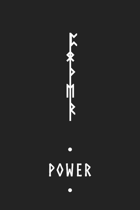 Another combination of Futhark, this time spelling out: ‘Power' then merged into this unique artwork piece. The original symbols used are - ᛈᛟᚹᛖᚱ Remember each rune has its own unique meaning which I recommend reading about. “The Elder Futhark (or Fuþark), also known as the Older Futhark, Old Futhark, or Germanic Futhark, is the oldest form of the runic alphabets.” #futhark #elder #runes #rune #warrior #viking #tattoo #inspiration #power Viking Tattoos Meaning, Viking Tattoos Symbol Meaning, Nordic Tattoo Meaning, Elder Futhark Runes Tattoo, Bind Runes Symbols And Meanings, Runic Tattoo Ideas, Viking Runes Meanings, Power Tattoo Symbol, Nordic Runes Tattoo