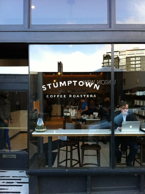 Stumptown Coffee, Portland OR Coffee Window, Boston Cafe Coffee Shop, Portland Coffee Shops, The Portland Building, Powells Bookstore Portland, Cafe Window, Stumptown Coffee Roasters, Stumptown Coffee, Portland Restaurants