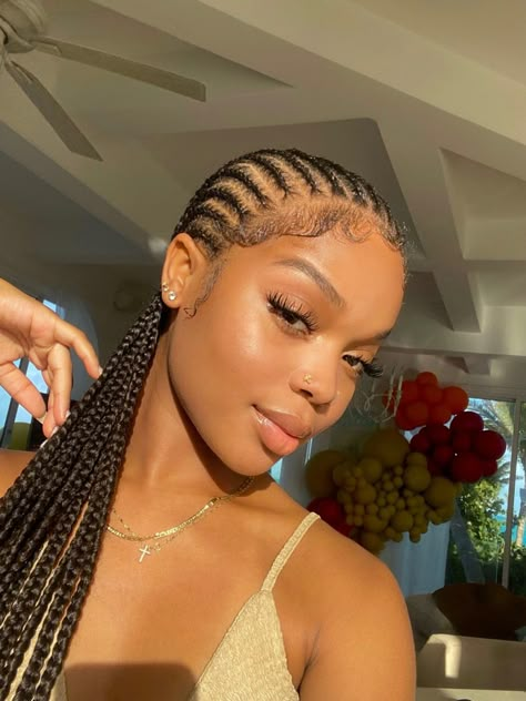 Cornrows Braids For Black Women, Hair Styles Black, Kids Braids, Long Box Braids, Braided Cornrow Hairstyles, Braids Hairstyles Pictures, Protective Hairstyles Braids, Cool Braids, Natural Hair Styles Easy