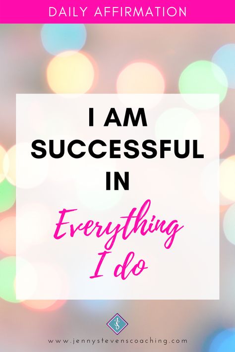 #DailyAffirmation - I am Successful in Everything I do! I Am Successful Quotes, Daily Affirmations Success, Teacher Vision Board, I Am Successful, Morning Reading, Positive Affirmations For Success, Vision 2024, Vision Board Affirmations, Vision Board Inspiration