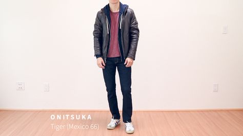 Onitsuka Tiger Mexico 66 Onitsuka Tiger Mens Outfit, Onitsuka Tiger Outfit, Outfit Ideas For Guys, Onitsuka Tiger Mens, Casual Fall Outfit, Tiger Mexico 66, Onitsuka Tiger Mexico 66, Mexico 66, Fall Outfit Ideas