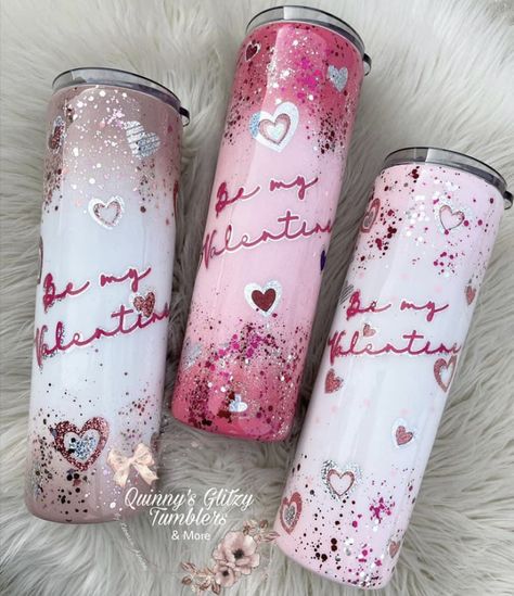 Valentine Tumbler Ideas, Valentines Cups, Sublimation Cups, Valentines Tumbler, Yeti Cup Designs, Tumbler Quotes, Tissue Paper Crafts, Epoxy Tumblers, Baby Crochet Patterns Free