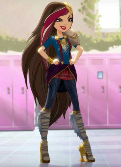 Ever After High | Ramona Badwolf | Daughter of Big Badwolf and Little Riding Red Hood, and Sister of Cerise Hood Ramona Badwolf, Howleen Wolf, Cerise Hood, Lizzie Hearts, Raven Queen, After High School, Princesa Disney, Red Hood, Ever After High