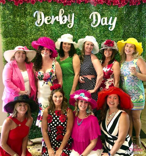 Kentucky Derby Auction Theme, Kentucky Derby Party Ideas Fancy Hats, Kentucky Derby Gala Theme, Ky Derby Hats, Women’s Kentucky Derby Outfits, Kentucky Derby Tea Party Ideas, Kentucky Derby Fashion 2023, Derby Themed Bridal Shower Style, Kentucky Derby Party Outfit For Women