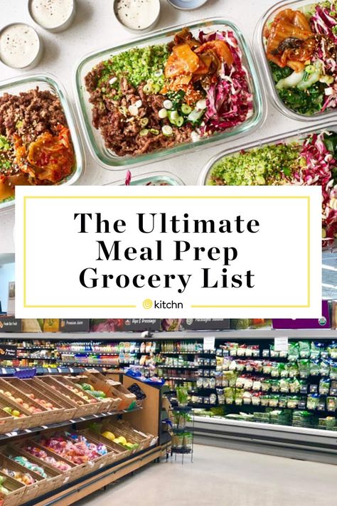 Meal Prep Grocery List Printable, Meal Prep For The Week With Grocery List, Salad Shopping List, Grocery List For Meal Prep, Macros Grocery List, Healthy Meal Prep Grocery List, Meal Prep List Shopping, Easy Meal Prep Grocery List, Meal Prep With Grocery List