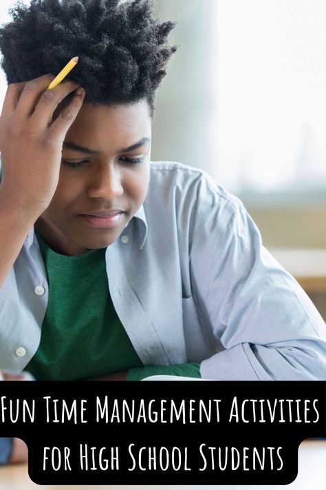 51 Fun Time Management Activities for High School Students - momma teen Activities For High School Students, Back To School For Teens, Activities For High School, Time Management Worksheet, Time Management Activities, Studying Tips, Time Planner, How To Focus Better, Activities For Teens