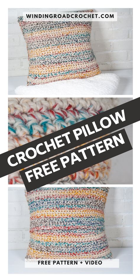 This free crochet pattern is perfect for beginners. This crochet pillow cover pattern is easy to follow and even has an unabbreviated pattern version. Crochet Cushion Covers, Coffee Cozy Pattern, Modern Haken, Crochet Pillow Patterns Free, Crochet Pillow Cases, Crochet Cushion Pattern, Crochet Coffee Cozy, Cushion Cover Pattern, Throw Pillow Pattern