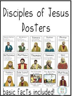 Disciples vs. Apostles Posters, jogo para pastas de arquivos e muito mais! The Twelve Disciples Of Jesus, Jesus Disciples Craft, 12 Deciples Of Jesus, Jesus Disciples Craft For Kids, 12 Disciples Of Jesus Free Printable, 12 Disciples Of Jesus Craft, Jesus Chooses His Disciples Craft, Jesus Chooses His Disciples, 12 Disciples Craft