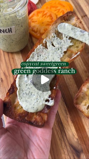 38K views · 1.8K likes | Grace Elkus Bianconi on Instagram: "this herby greek yogurt ranch is by FAR the most used condiment in my fridge. plus I watched a very thorough TikTok video on how @sweetgreen makes theirs so I know this recipe’s legit 😎

1 cup plain Greek yogurt (I like 2% Fage)
2 cups tender herbs (basil, dill, cilantro, parsley, chives)
2 tablespoons diced red onion or shallot
2 tablespoons olive oil 
2 tablespoons lemon juice (or just juice 1/2 lemon)
2 tablespoons white wine vinegar or white balsamic
1 clove garlic
1 teaspoon kosher salt 
several grinds black pepper
hot sauce to taste 

whiz it all up in food processor or high speed blender. Add more of any liquids to thin it out if necessary. I like it to be thick enough to spread on sandwiches but still pourable for salads Greek Yogurt Sandwich Spread, Grace Elkus, Yogurt Ranch, Greek Yogurt Ranch, Cilantro Parsley, White Balsamic, Just Juice, Marinade Sauce, Wine Vinegar