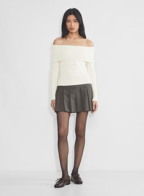 TOPAZ SWEATER | Aritzia Aritzia Style, Sweater Aritzia, Rush Outfits, Aritzia Sweater, Off The Shoulder Sweater, Off Shoulder Sweater, My Bag, Women's Sweaters, Outfit Inspo Fall