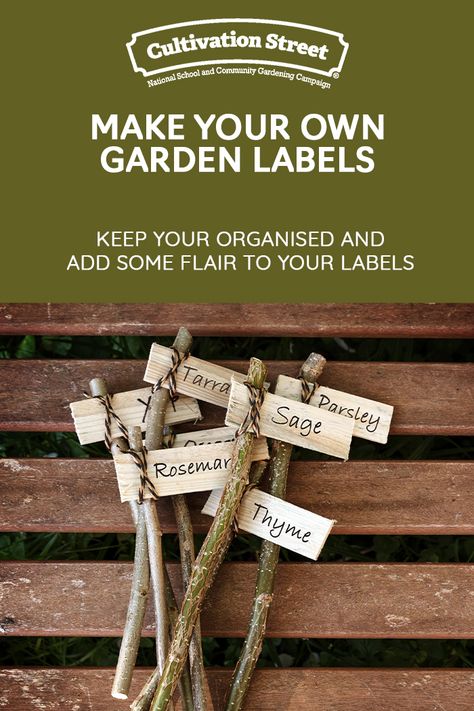 Garden Labels Diy, Plant Labels Diy, Hygge Crafts, Seasonal Gardening, Green Gym, Planting Calendar, Gifts Homemade, Front Gardens, Garden Labels