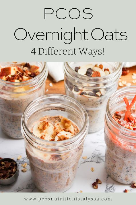 Overnight Oats Healthy Protein Low Carb, Overnight Oats Variations, Easy Keto Breakfast Meal Prep, Insulin Resistance Overnight Oats, High Protein Low Sugar Overnight Oats, Overnight Oats For Fertility, Meals To Boost Fertility, Fertility Friendly Breakfast, Fertility Meal Prep