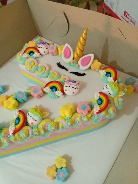 Cake Unicorn, Shaped Cakes, Shaped Cake, Number Cake, Number Cakes, Unicorn Cake, 5th Birthday, Birthday Cakes, Birthday Cake