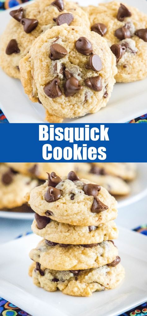 Bisquick Chocolate Chip Cookies Recipes, Bisquick Cookies, Bisquick Chocolate Chip Cookies, Friends Recipes, Bisquick Recipes, Soft Chocolate Chip Cookies, Recipes Cookies, Favorite Cookie Recipe, Recipes Baking