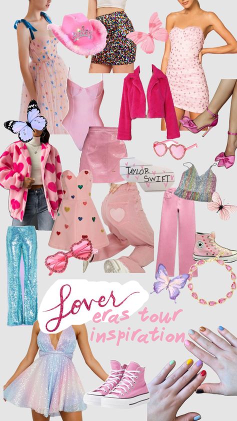 Taylor Swift Concert Outfit Ideas Lover, Taylor Fits, Eras Fits, Taylor Swift Halloween Costume, Taylor Concert, Eras Outfit, Taylor Swift Birthday Party Ideas, Era Tour, Swift Outfits