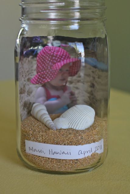 Beach in a Bottle Keepsake -- Beach Bash Day 10 ~ * THE COUNTRY CHIC COTTAGE (DIY, Home Decor, Crafts, Farmhouse) Memory Jar, Beach Picture, Country Chic Cottage, Vacation Memories, Foto Tips, Beach Hacks, Beach Crafts, Summer Bucket Lists, Mason Jar Crafts