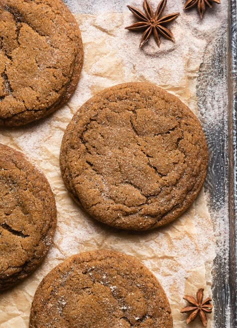 Gingerbread Latte Cookies - Browned Butter Blondie Nyt Cooking Gingerbread Latte Cookies, Gingerbread Cookie Butter, Gingerbread Latte Cookies Nyt, Xmas Cookie Decorating Ideas, Gingerbread Latte Cookies, Gingerbread Blondies, Christmas Cookie Board, Grub Hub, Chewy Molasses Cookies