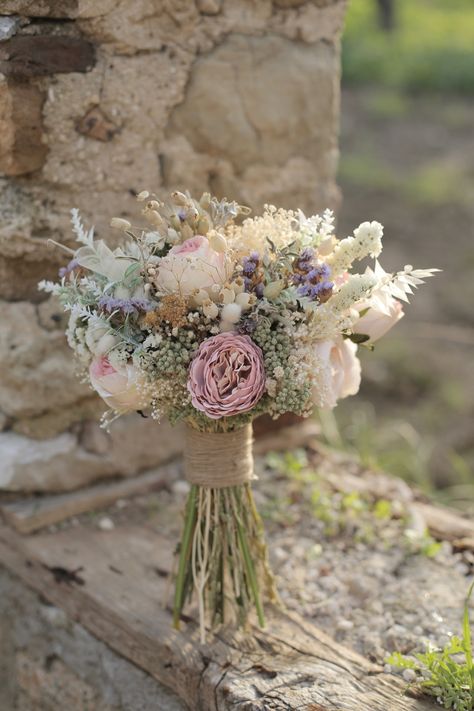 Bridal Bouquet Ideas 2024, Dried Bridal Bouquet, Boho Bridal Bouquet, Pink Peonies Bouquet, Wedding Stills, Pastel Bouquet, Wedding Ceremony Signs, Wedding Bouquets Pink, Peony Bouquet