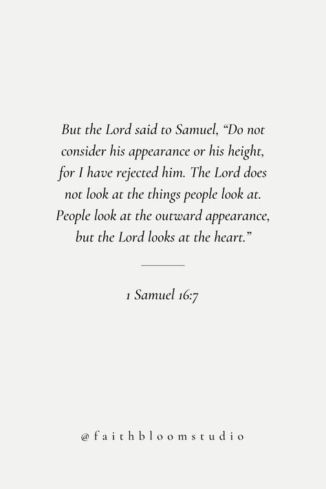 Bible Verse Samuel, Bible Verse About Worldly Things, 1 Samuel 16 7 Wallpaper, Samuel 16:7, Bible Verses About Loneliness Quotes, Samuel Verses, 1samuel 16:7, Gossip Bible Verses, Bible Verses For Relationships Dating