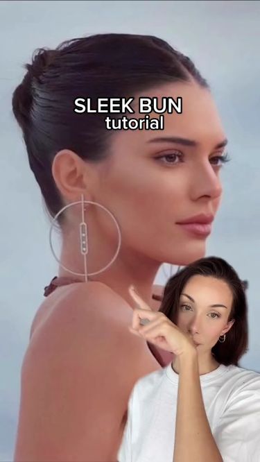 Curly Bob Haircut Ideas: Beautiful and Stylish Sleek Bun On Short Hair, Ballet Short Hair, Ponytail For Short Hair Easy, Sleek Bun For Short Hair, Short Hair Sleek Bun, Sleek Bun Short Hair, Low Bun Hairstyles Short Hair, Low Bun For Short Hair, Kendall Jenner Hairstyles