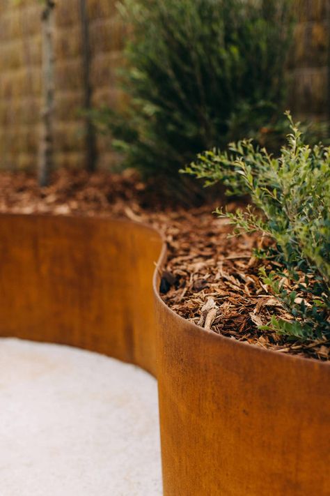 Garden Transformation, Steel Edging, Weathering Steel, Lawn Edging, Garden Edging, Corten Steel, Raised Garden Beds, Raised Garden, Backyard Landscaping Designs