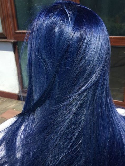 Midnight Blue Hair, Royal Blue Hair, Dyed Hair Blue, Dark Blue Hair, Red Hair Inspo, Hair Color Streaks, Hair Streaks, Dyed Hair Inspiration, Pretty Hair Color