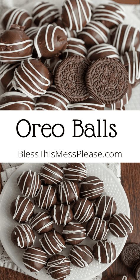 Oreo Balls are bite-sized delights full of creamy goodness and chocolatey perfection. A few ingredients and you are on your way. Oreos And Cream Cheese, Oreo Cookie Flavors, Oreo Balls, Dipped In Chocolate, Homemade Candy, Crushed Oreos, Make Ahead Desserts, Oreo Recipes, Homemade Pastries