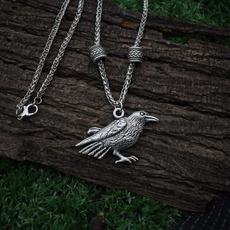 AliExpress Norse Talisman Raven Pendant Crow Necklace, Raven Pendant, Bird Necklace, Black Bird, Runes, Jewelry Accessories, Better Living, Pendant, Black