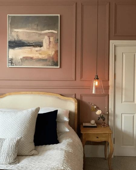 Mauve Bedroom, Farrow And Ball Bedroom, Sulking Room Pink, Farrow And Ball, Bedroom Panel, Bedroom Color Schemes, Spare Bedroom, Pink Bedroom, Pink Room