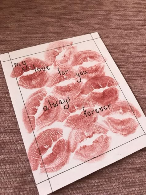 Kiss love letter Letters To Boyfriend, Bff Gifts Diy, Always Forever, Bf Gifts, Cute Couple Gifts, Creative Gifts For Boyfriend, Cadeau Couple, Bff Gifts