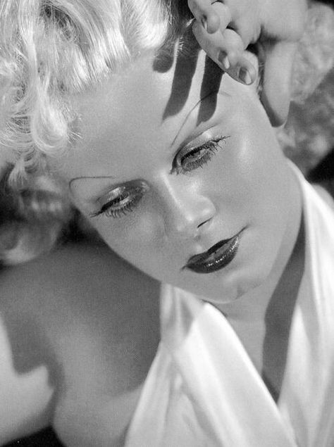 Jean Harlow Photo by: George Hurrell (1933) George Hurrell, Jean Harlow, Blonde Bombshell, The Golden, I Love You, Blonde, Love You, I Love, Art