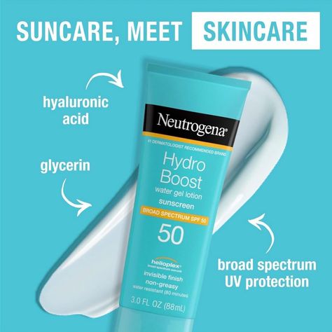 COST : $2700 Neutrogena Hydro Boost Water Gel Moisturizing Sunscreen delivers superior broad spectrum UVA/UVB protection! It hydrates the skin, oil free & no white cast! 🩵 Neutrogena Hydro Boost Water Gel, Hydro Boost Water Gel, Moisturizing Sunscreen, Hydro Boost, Neutrogena Hydro Boost, Skin Oil, Sunscreen Moisturizer, Oil Free, Sunscreen